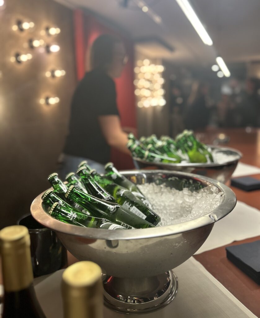 Beers on ice after the event