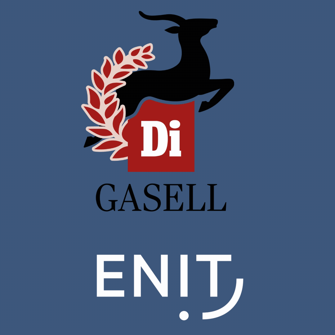 Animation som visar att ENIT tilldelats utmärkelsen DI Gasell för fem år