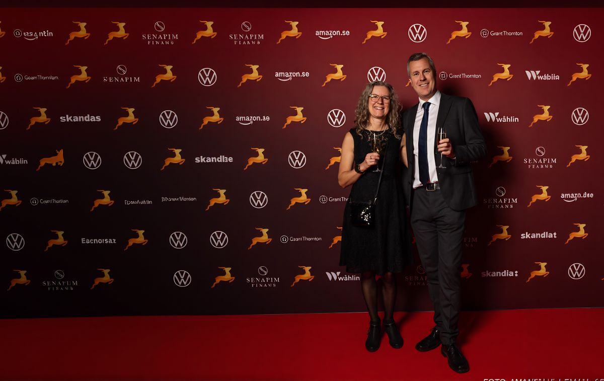 Peter Grill and Katarina Brynning at the DI Gasell gala 2025